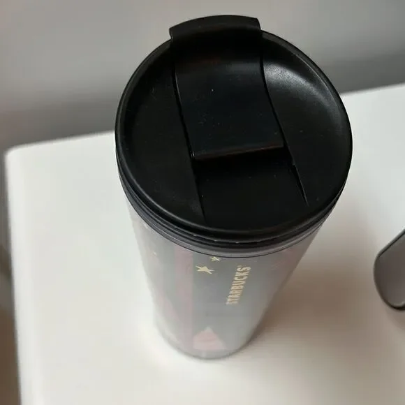 Starbucks Holiday Christmas Animal Print Plastic 2017 Tumbler - Picture 3 of 6